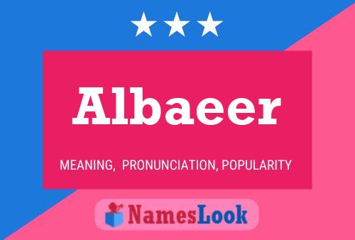 Albaeer Name Poster