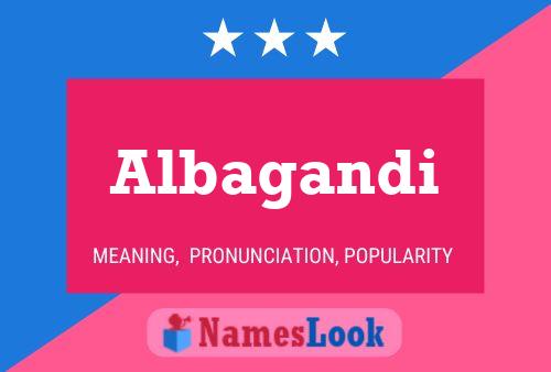 Albagandi Name Poster