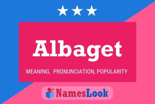 Albaget Name Poster