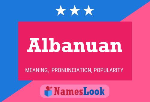 Albanuan Name Poster