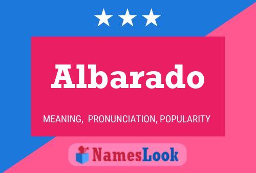 Albarado Name Poster