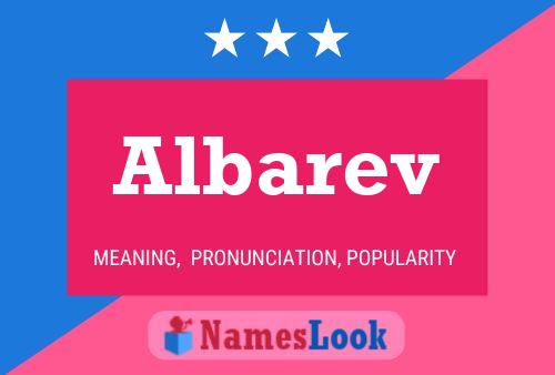 Albarev Name Poster