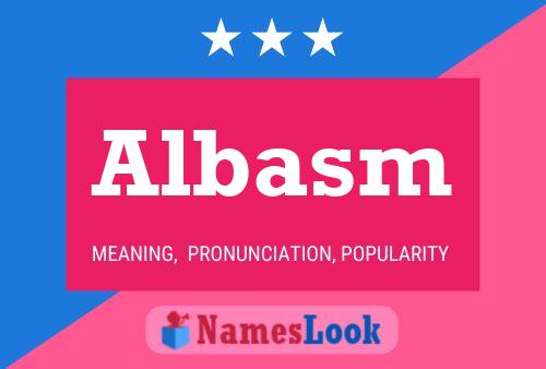 Albasm Name Poster