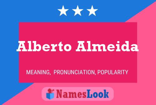 Alberto Almeida Name Poster