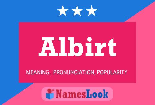 Albirt Name Poster