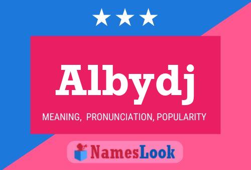 Albydj Name Poster