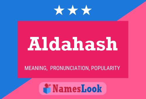 Aldahash Name Poster