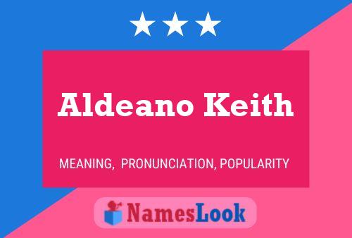 Aldeano Keith Name Poster