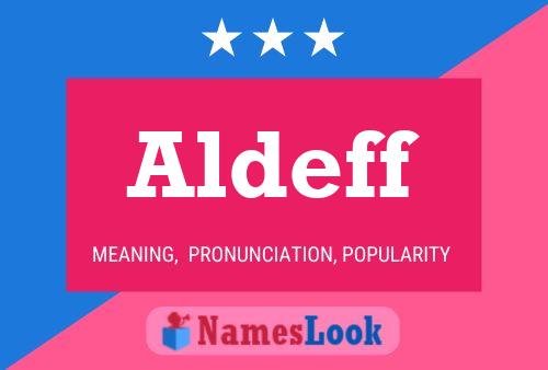 Aldeff Name Poster