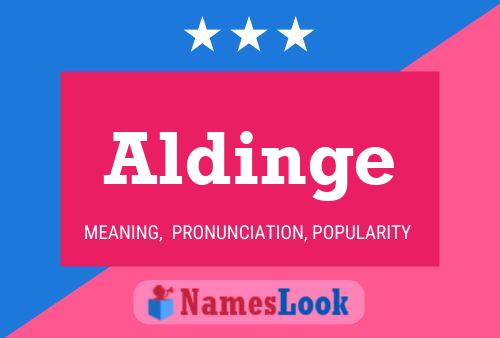 Aldinge Name Poster