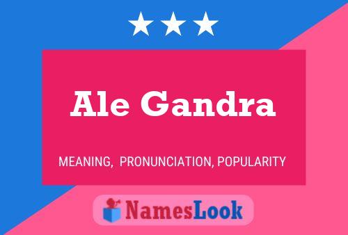 Ale Gandra Name Poster