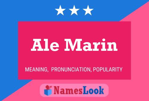 Ale Marin Name Poster