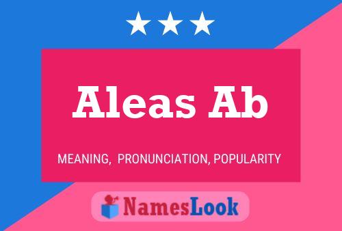 Aleas Ab Name Poster