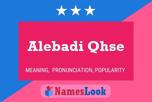 Alebadi Qhse Name Poster