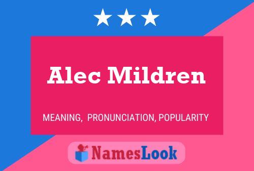 Alec Mildren Name Poster