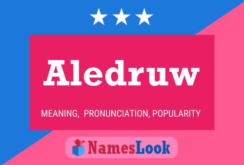 Aledruw Name Poster