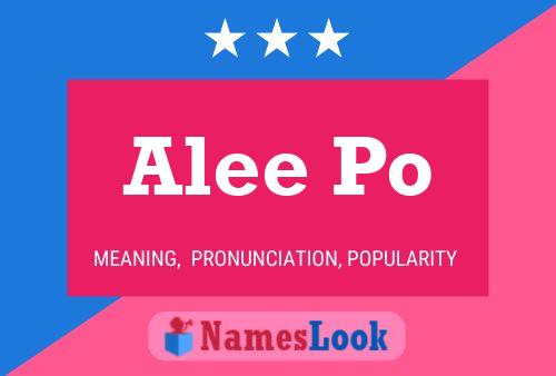 Alee Po Name Poster