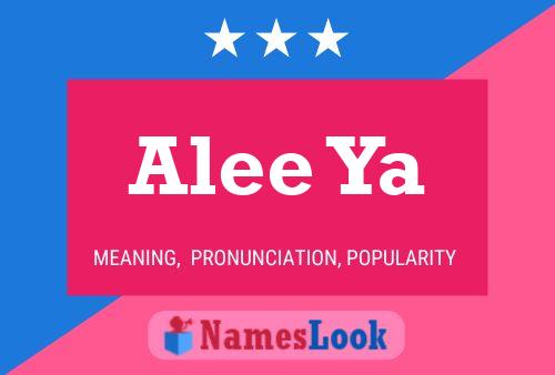 Alee Ya Name Poster