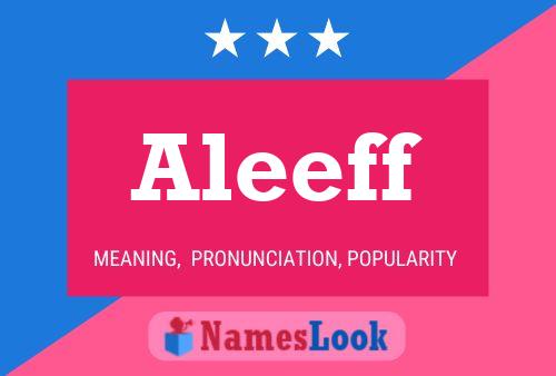 Aleeff Name Poster