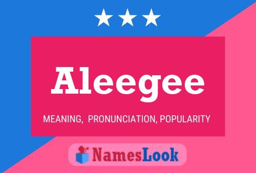 Aleegee Name Poster