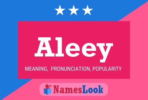 Aleey Name Poster