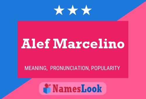 Alef Marcelino Name Poster