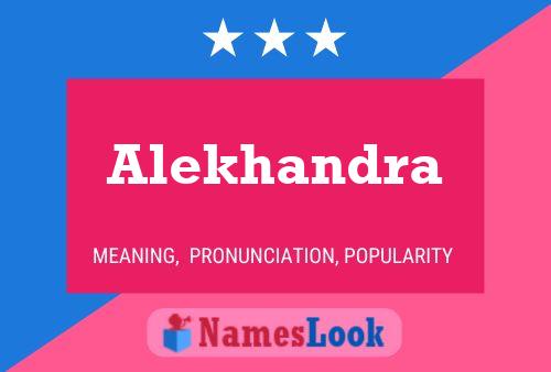 Alekhandra Name Poster