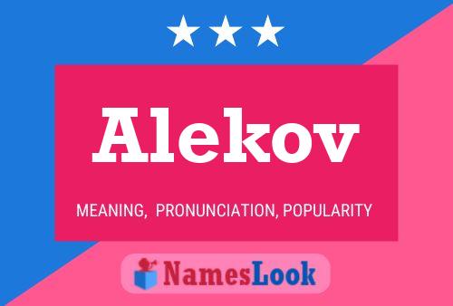 Alekov Name Poster