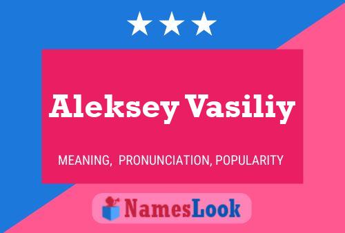 Aleksey Vasiliy Name Poster