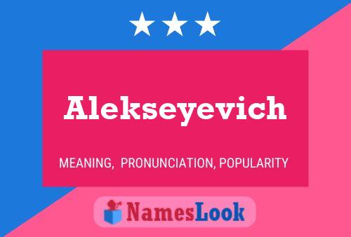 Alekseyevich Name Poster