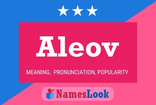 Aleov Name Poster