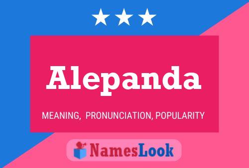 Alepanda Name Poster