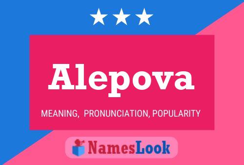 Alepova Name Poster