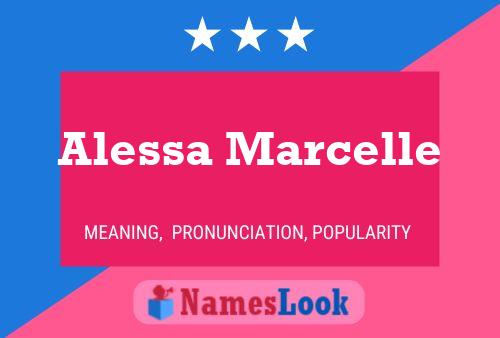 Alessa Marcelle Name Poster