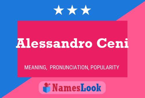 Alessandro Ceni Name Poster