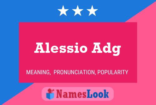 Alessio Adg Name Poster