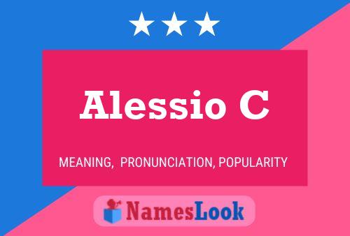 Alessio C Name Poster