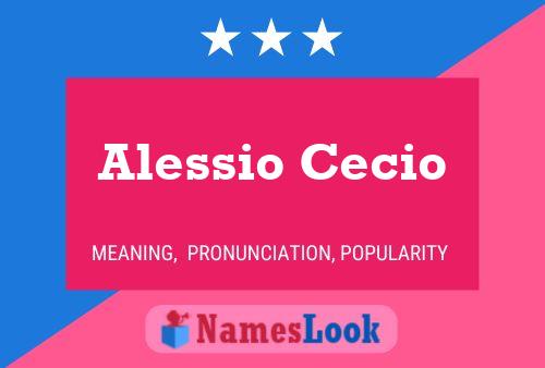 Alessio Cecio Name Poster