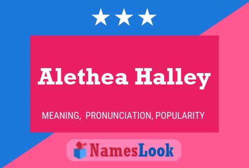 Alethea Halley Name Poster