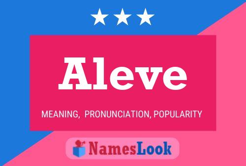 Aleve Name Poster