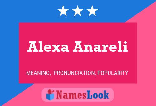 Alexa Anareli Name Poster