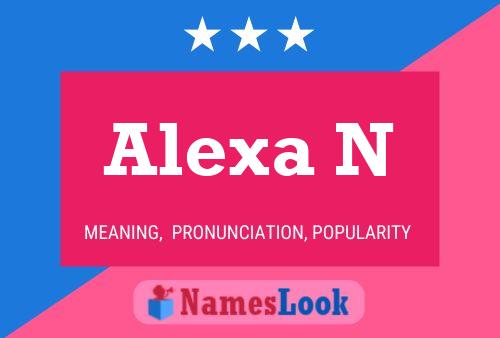 Alexa N Name Poster