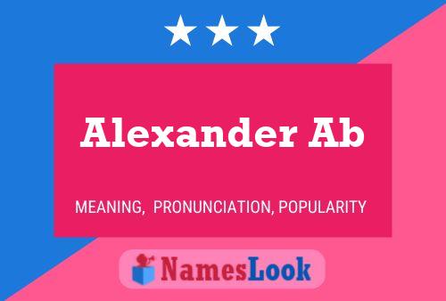 Alexander Ab Name Poster