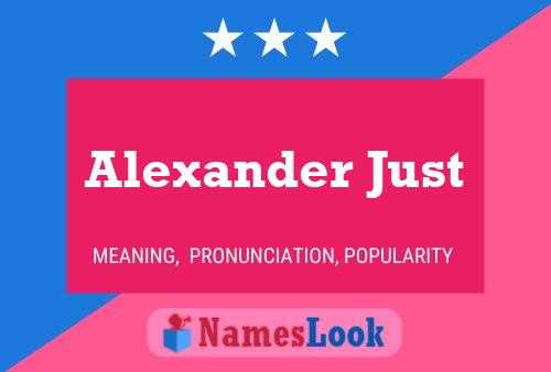 Alexander Just Name Poster