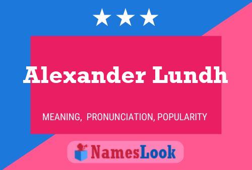 Alexander Lundh Name Poster