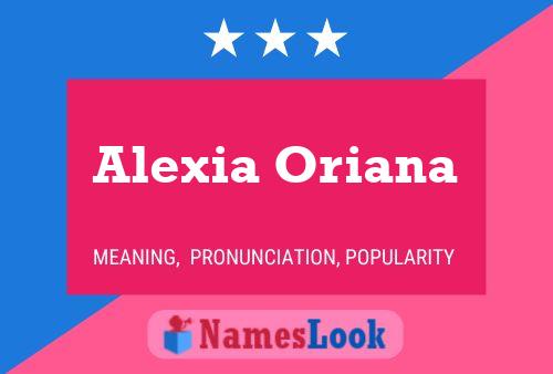 Alexia Oriana Name Poster