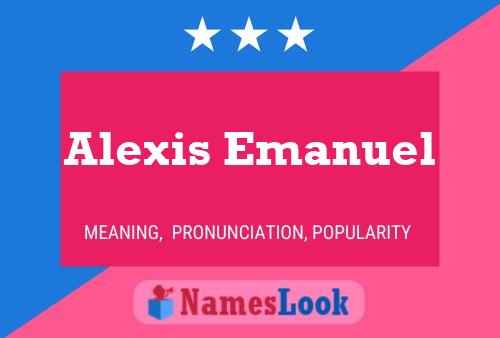 Alexis Emanuel Name Poster