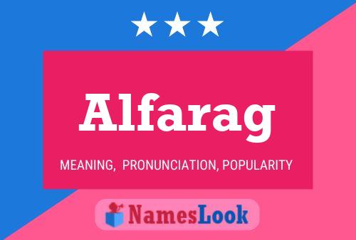 Alfarag Name Poster