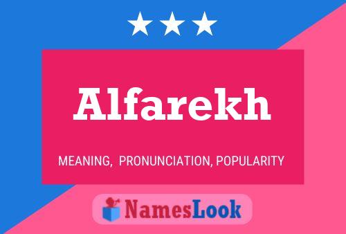 Alfarekh Name Poster