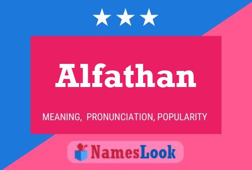 Alfathan Name Poster